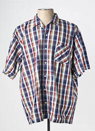 Chemise manches courtes imprimé fantaisie bleu KIDUR homme