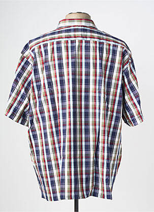 Chemise manches courtes imprimé fantaisie bleu KIDUR homme