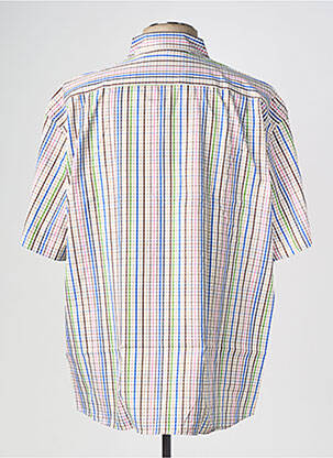 Chemise manches courtes imprimé fantaisie blanc LOUIS VICTOR homme
