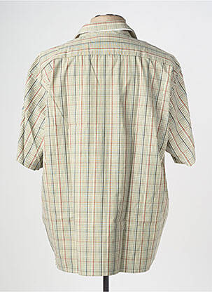 Chemise manches courtes imprimé fantaisie vert KIDUR homme