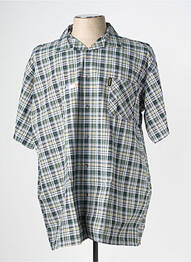 Chemise manches courtes imprimé fantaisie vert LE LABOUREUR homme