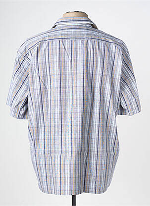 Chemise manches courtes imprimé fantaisie bleu KIDUR homme