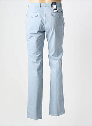 Pantalon chino tissage popeline taille normale bleu LUIGI MORINI homme