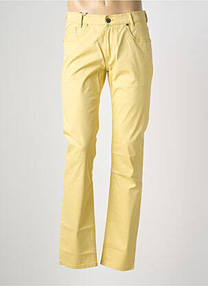 Pantalon slim tissage popeline taille normale jaune ATELIER GARDEUR homme
