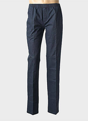 Pantalon slim tissage popeline taille normale bleu LUIGI MORINI homme