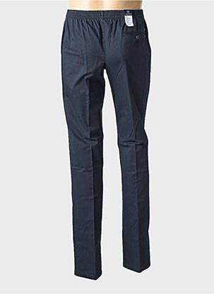Pantalon slim tissage popeline taille normale bleu LUIGI MORINI homme