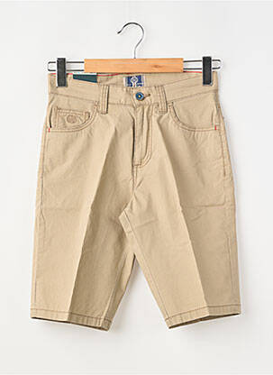Bermuda tissage popeline taille normale beige SEA BARRIER homme