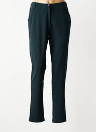 Pantalon chino fermeture zippée sous rabat boutonné taille normale vert MERI & ESCA femme