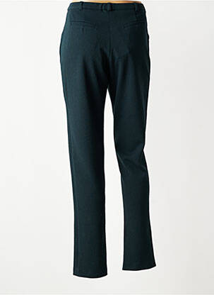 Pantalon chino fermeture zippée sous rabat boutonné taille normale vert MERI & ESCA femme