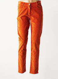 Pantalon slim stretch taille normale orange GREGORY PAT femme