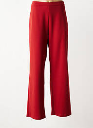 Pantalon large fermeture zip latéral taille normale orange GREGORY PAT femme