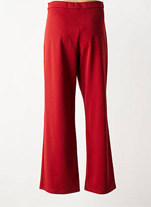 Pantalon large fermeture zip latéral taille normale orange GREGORY PAT femme