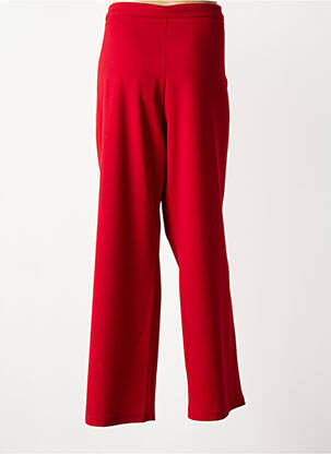Pantalon large fermeture zip latéral taille normale rouge GREGORY PAT femme