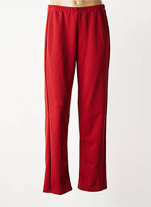 Pantalon droit tissage crêpe taille normale orange GREGORY PAT femme