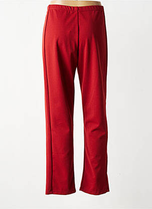 Pantalon droit tissage crêpe taille normale orange GREGORY PAT femme