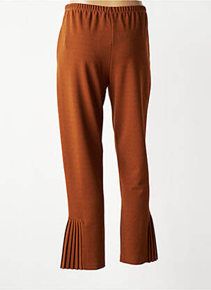Pantalon flare stretch taille normale marron clair FRANCK ANNA femme
