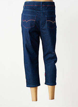 Pantacourt stretch taille normale bleu PAUSE CAFE femme