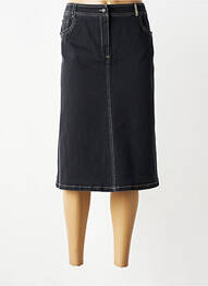 Jupe mi-longue coupe droite noir PAUSE CAFE femme