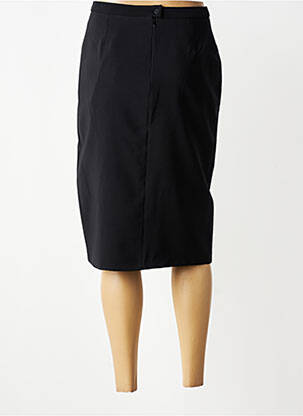 Jupe mi-longue coupe droite noir GREGORY PAT femme