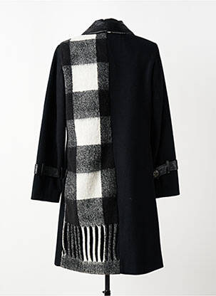 Manteau long coupe cintrée noir MERI & ESCA femme