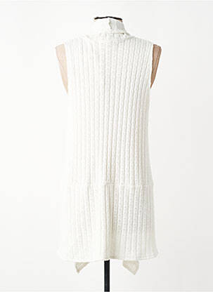 Gilet sans manche coupe cintrée beige FRANCK ANNA femme