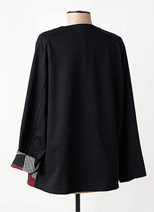 Veste casual coupe cintrée noir FRANCK ANNA femme