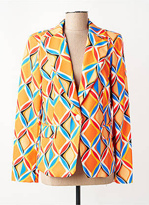 Blazer coupe cintrée orange ALESIA femme