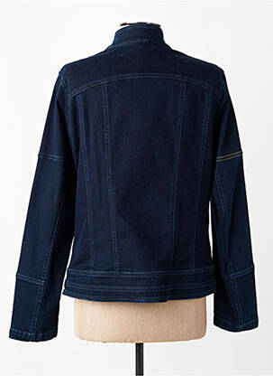 Veste casual col rond bleu PAUSE CAFE femme