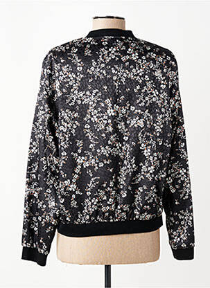 Blouson effet matière satinée noir PAUSE CAFE femme