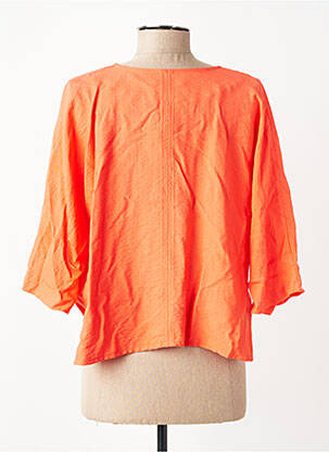 Veste casual coupe droite orange FRANCK ANNA femme