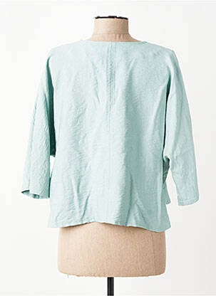 Veste casual coupe droite vert FRANCK ANNA femme