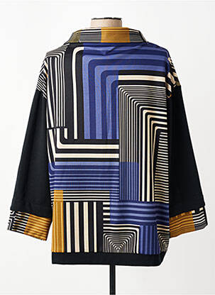 Veste casual coupe droite noir FRANCK ANNA femme