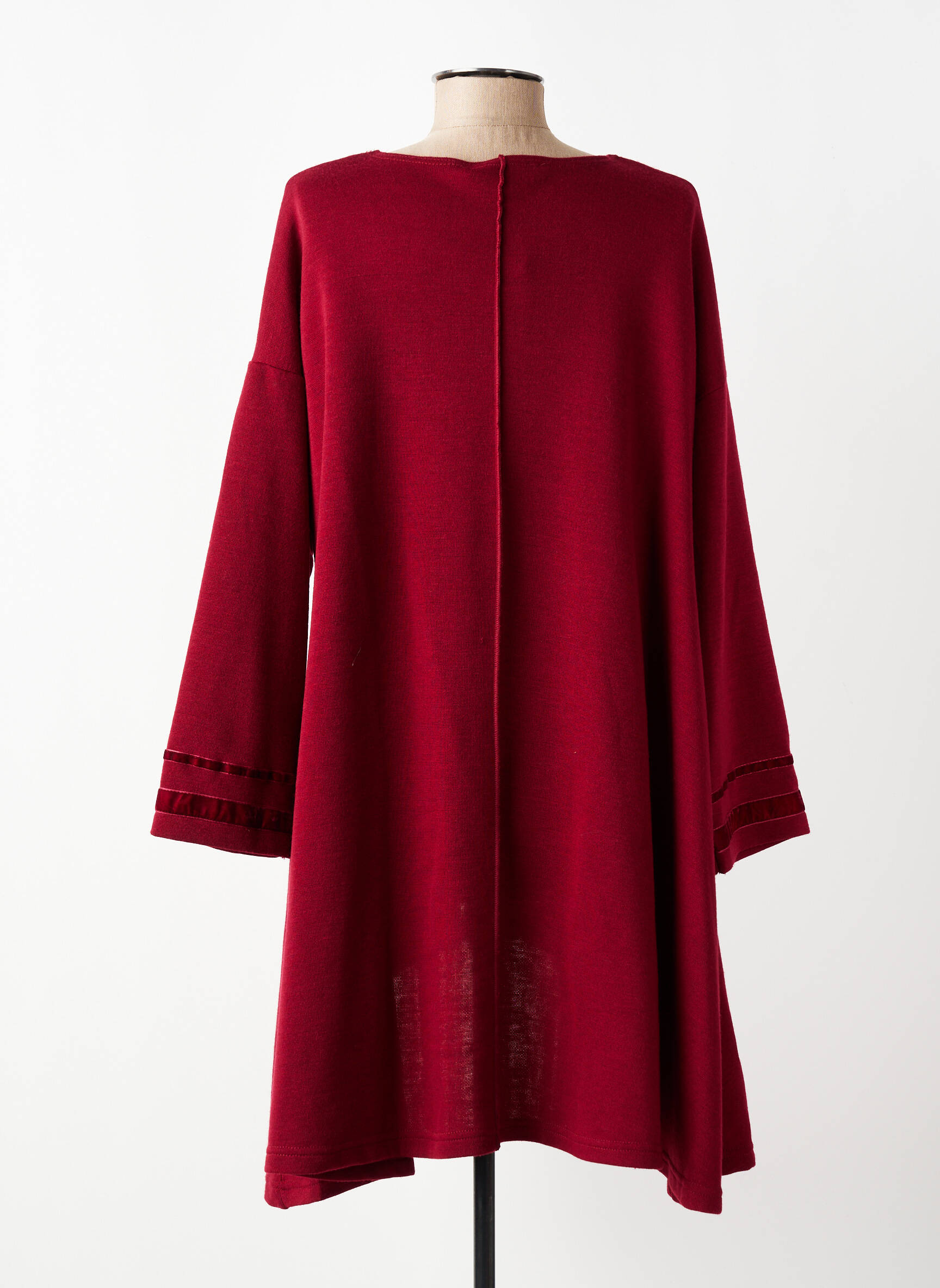 Gilet manches longues stretch rouge FRANCK ANNA femme