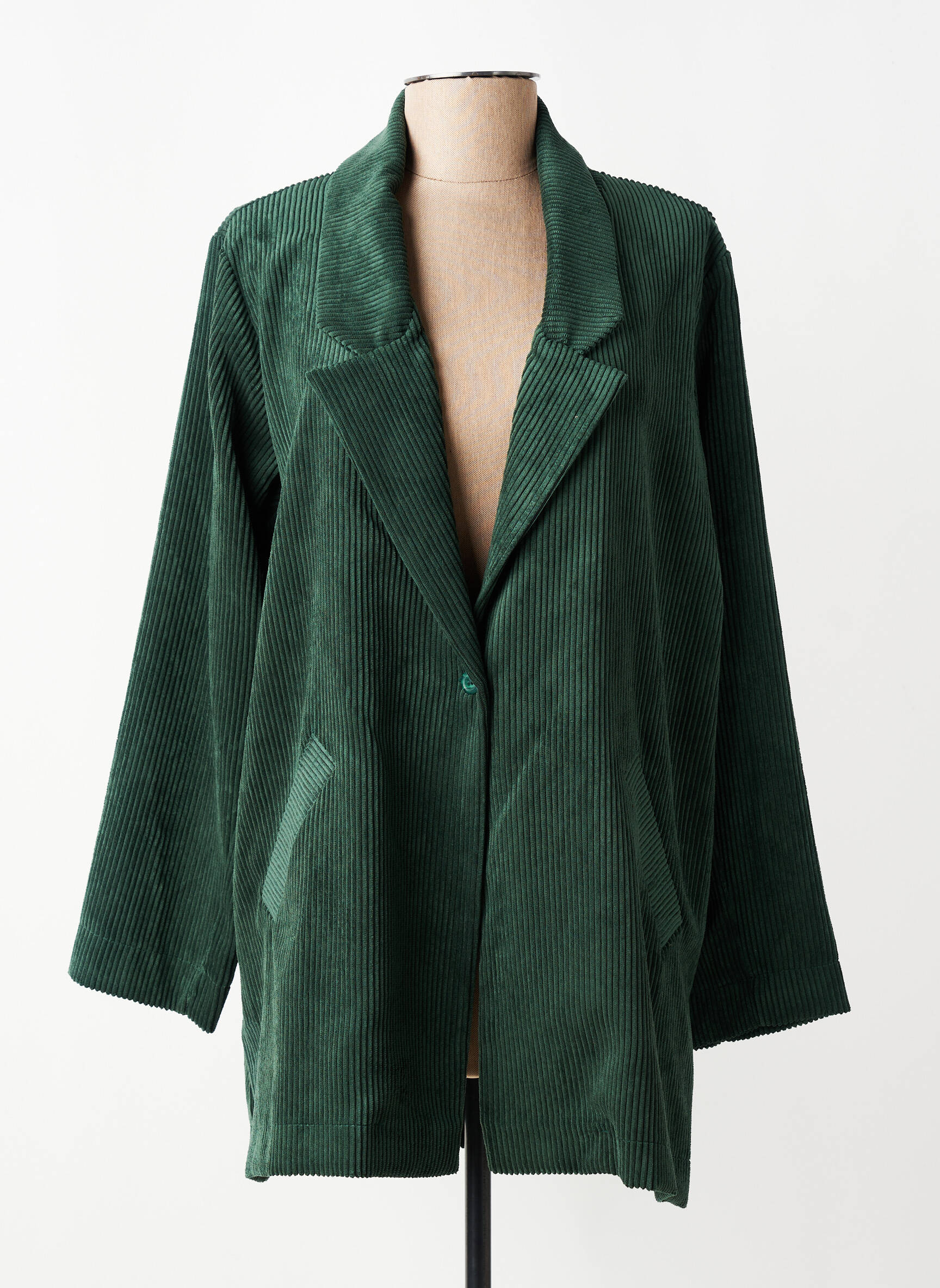 Blazer poches vert FRANCK ANNA femme