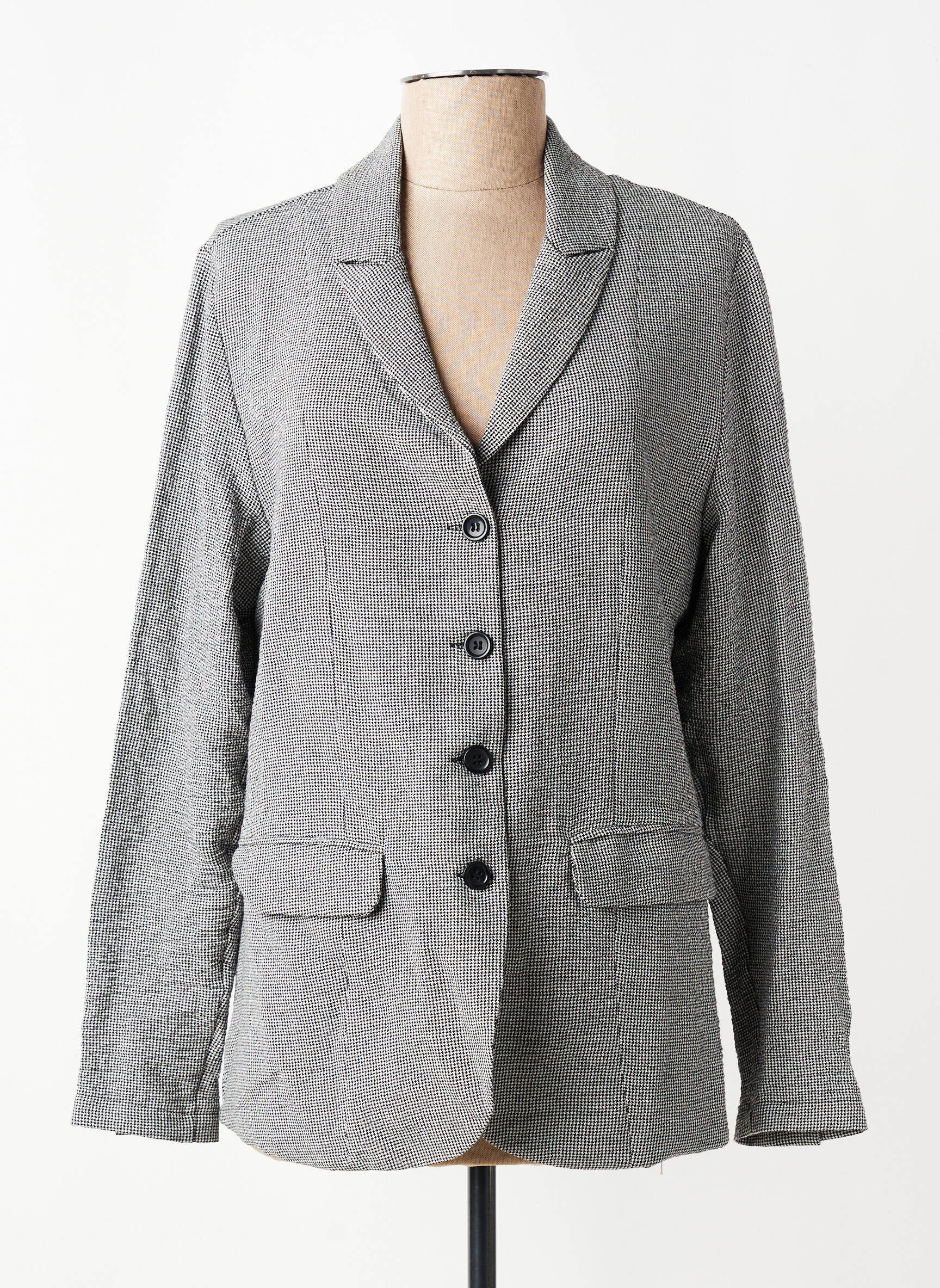 Blazer poches gris KOKOMARINA femme