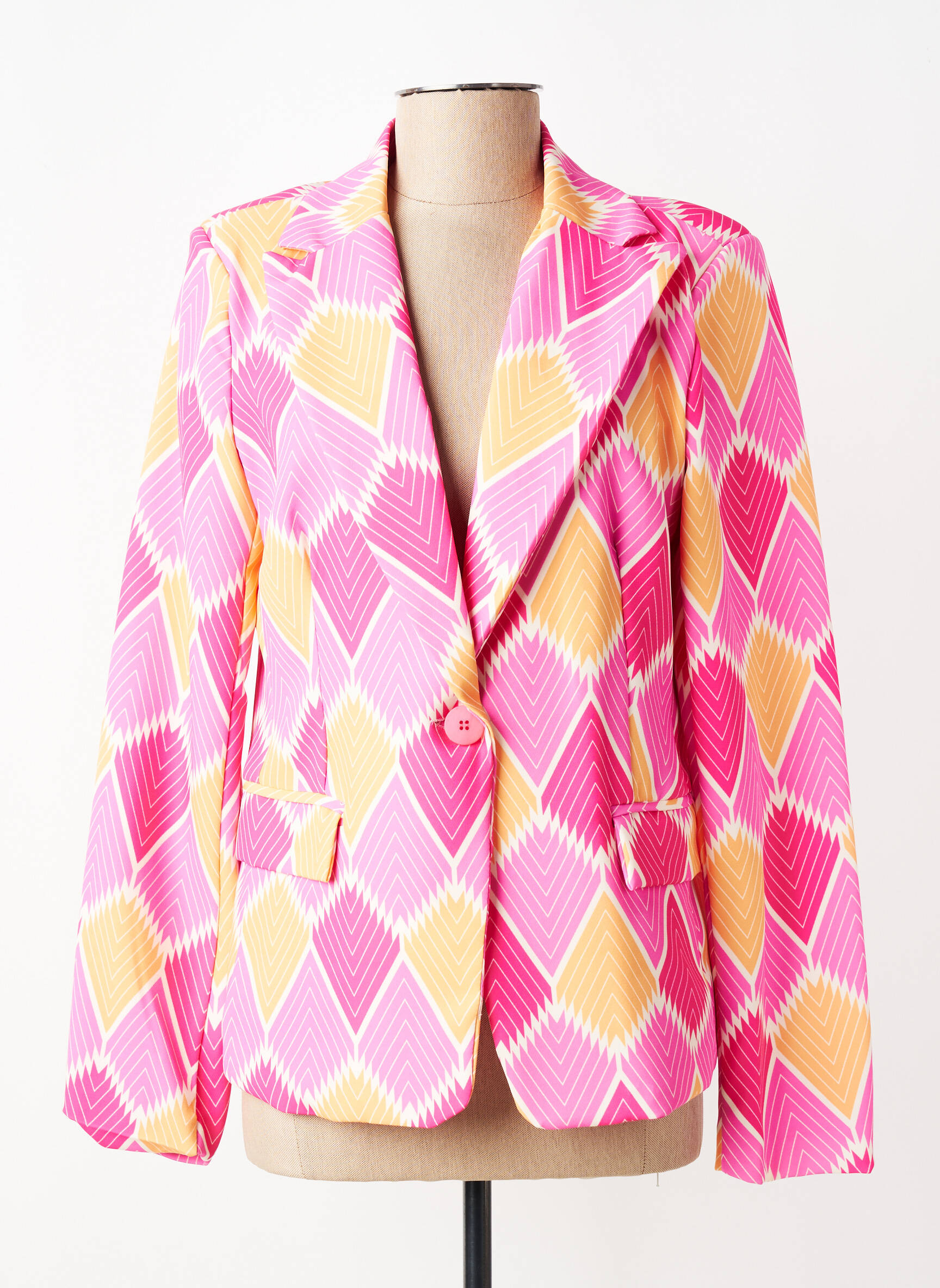 Blazer poches rose ALESIA femme
