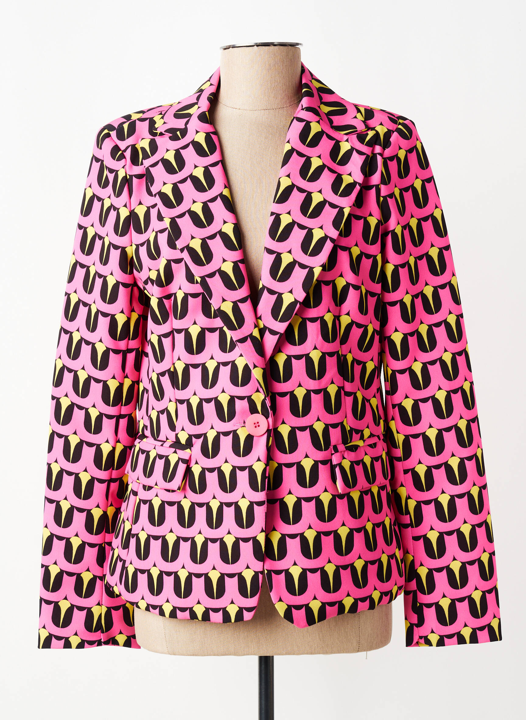 Blazer poches rose ALESIA femme