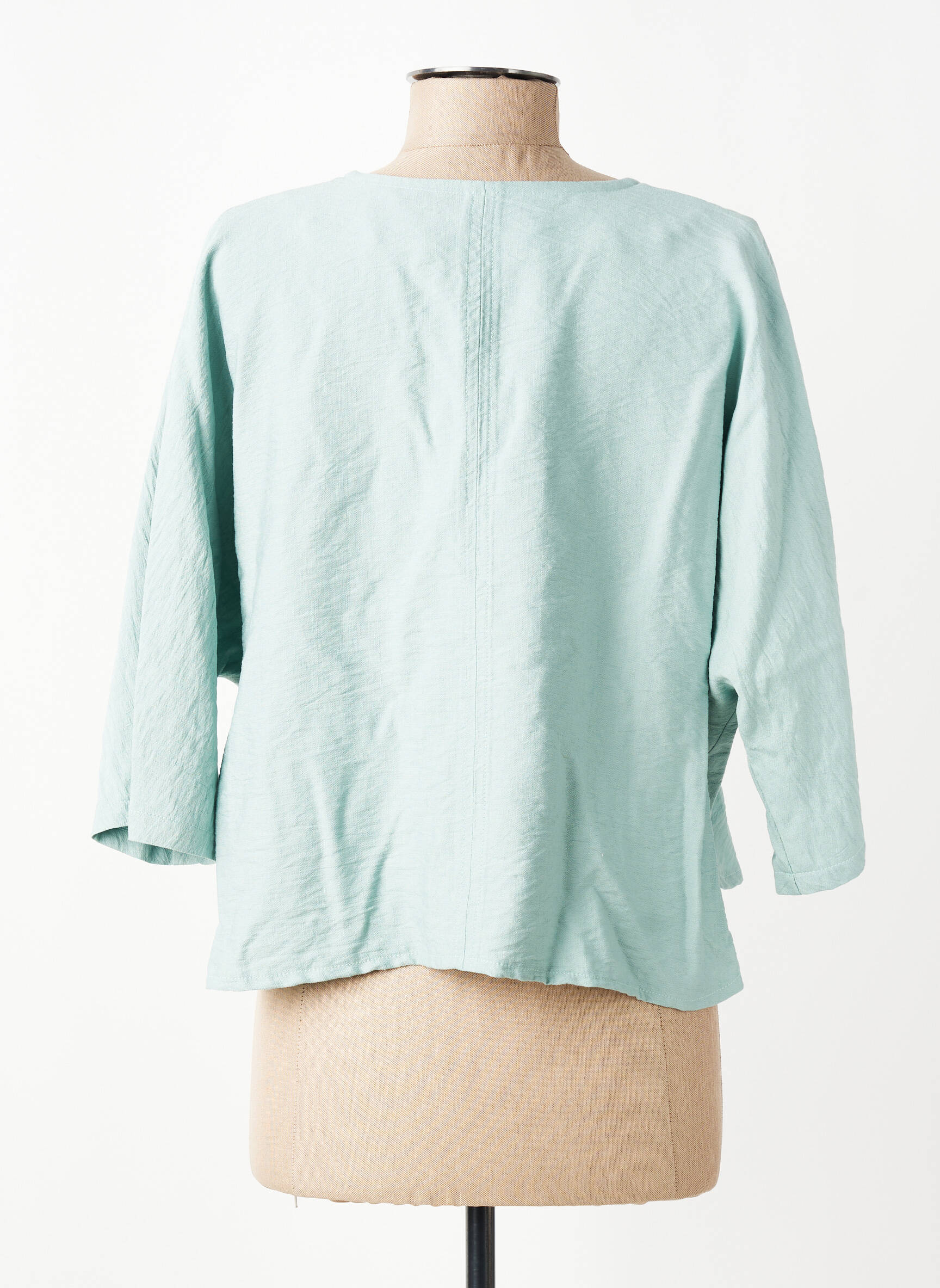 Veste casual coupe droite vert FRANCK ANNA femme