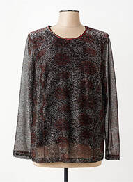 Top coupe fluide manches longues argent GREGORY PAT femme