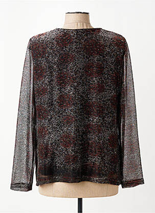 Top coupe fluide manches longues argent GREGORY PAT femme