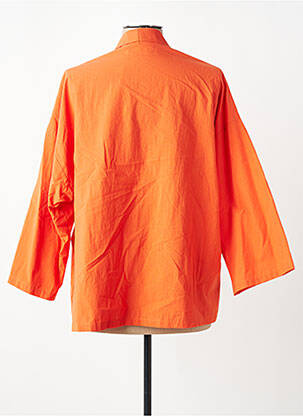 Veste casual coupe droite orange FRANCK ANNA femme