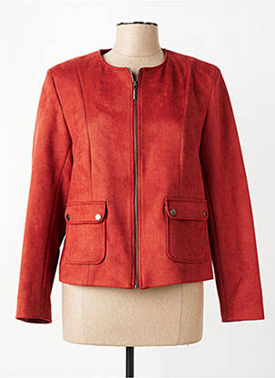 Veste casual epaulette orange PAUSE CAFE femme