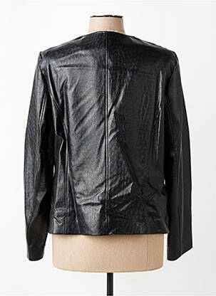 Veste simili cuir poches noir MERI & ESCA femme
