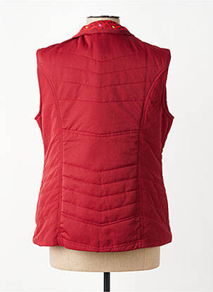 Doudoune poches sans capuche rouge AGATHE & LOUISE femme