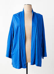 Gilet manches longues stretch bleu FRANCK ANNA femme