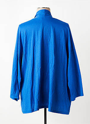 Gilet manches longues stretch bleu FRANCK ANNA femme