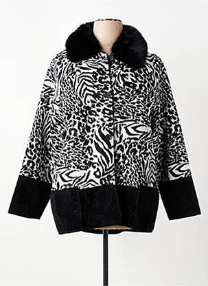 Manteau court poches sans capuche noir FRED SABATIER femme