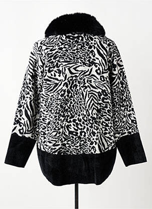 Manteau court poches sans capuche noir FRED SABATIER femme