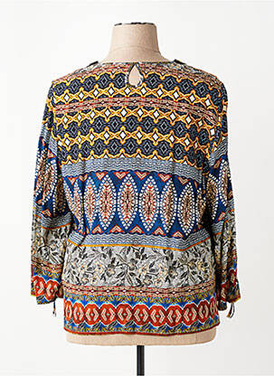 Blouse manches 3/4 manches 3/4 bleu PAUSE CAFE femme