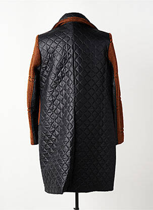 Manteau long coupe cintrée sans capuche marron GREGORY PAT femme